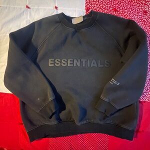 FEAR OF GOD- Authentic Black Men's Crew Sweater- Men’s M * bleach marks